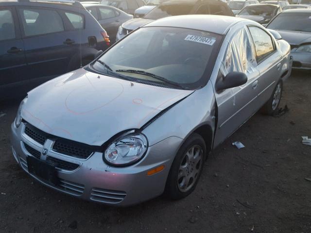 1B3ES56C05D125841 - 2005 DODGE NEON SXT SILVER photo 2