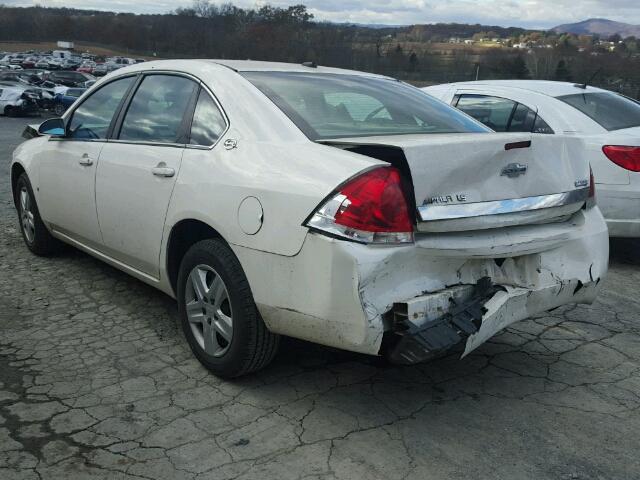 2G1WB58K481273961 - 2008 CHEVROLET IMPALA LS WHITE photo 3