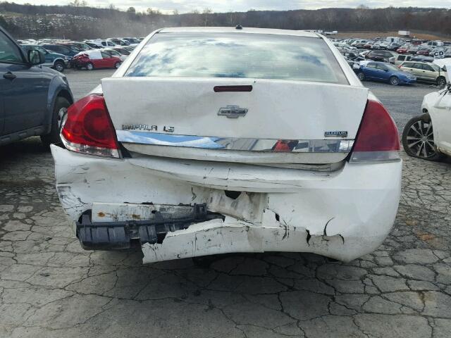 2G1WB58K481273961 - 2008 CHEVROLET IMPALA LS WHITE photo 9