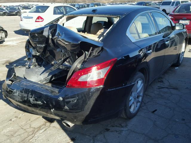 1N4AA5AP4BC803606 - 2011 NISSAN MAXIMA S أسود صورة 4