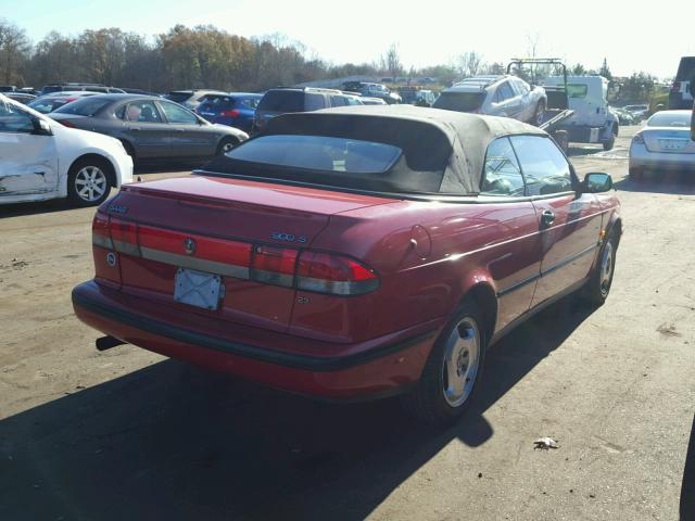 YS3DD75B0W7004499 - 1998 SAAB 900 S RED photo 4