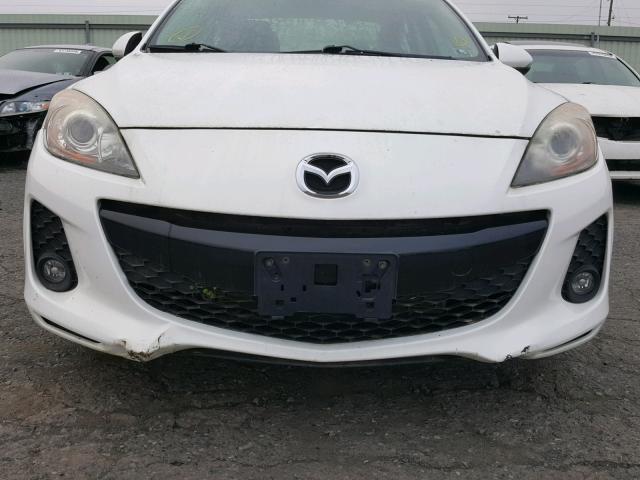 JM1BL1V96C1661205 - 2012 MAZDA 3 S WHITE photo 9