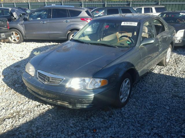 1YVGF22D5Y5141518 - 2000 MAZDA 626 ES GREEN photo 2