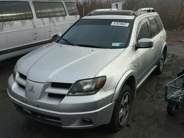 JA4LZ41G53U029541 - 2003 MITSUBISHI OUTLANDER SILVER photo 2