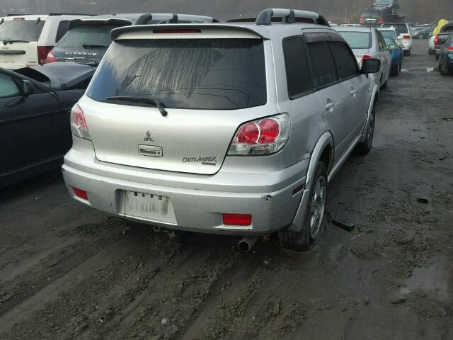 JA4LZ41G53U029541 - 2003 MITSUBISHI OUTLANDER SILVER photo 4