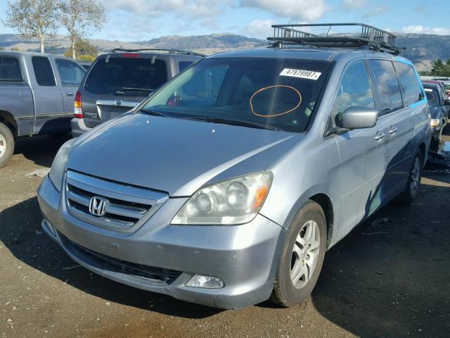 5FNRL38846B080505 - 2006 HONDA ODYSSEY TO BLUE photo 2