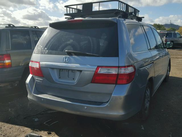 5FNRL38846B080505 - 2006 HONDA ODYSSEY TO BLUE photo 4