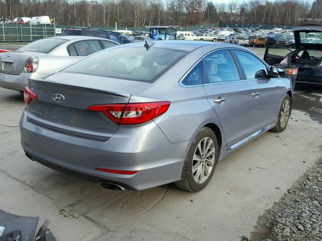 5NPE34AF6HH564824 - 2017 HYUNDAI SONATA SPO GRAY photo 4