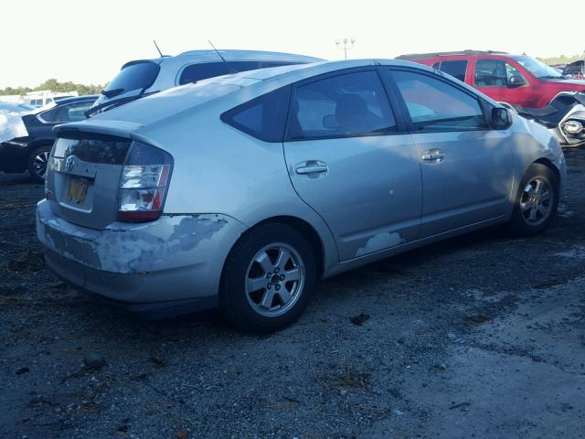 JTDKB20U353118678 - 2005 TOYOTA PRIUS SILVER photo 4