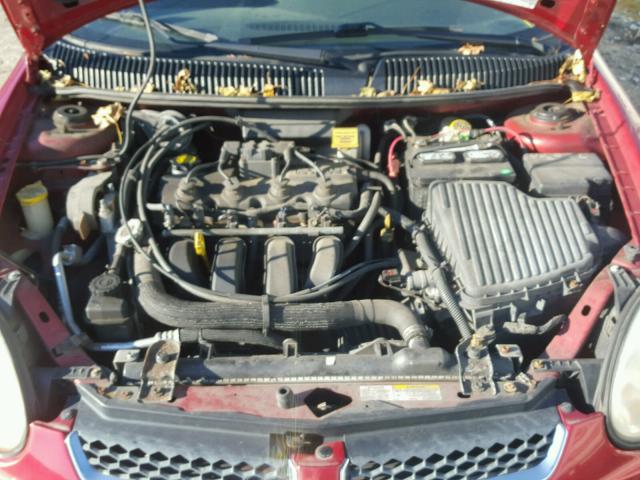 1B3ES56C74D610184 - 2004 DODGE NEON SXT RED photo 7