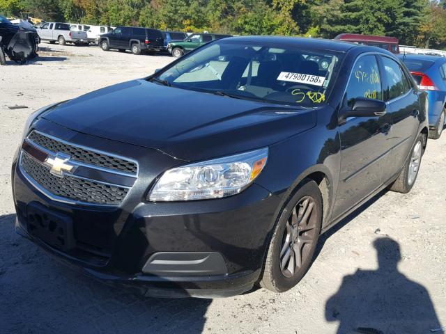 1G11C5SAXDF196443 - 2013 CHEVROLET MALIBU 1LT BLACK photo 2
