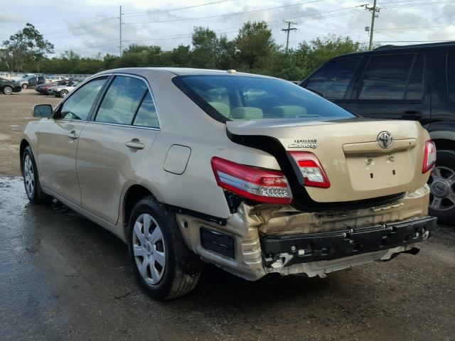 4T1BF3EK8BU196375 - 2011 TOYOTA CAMRY BASE BEIGE photo 3