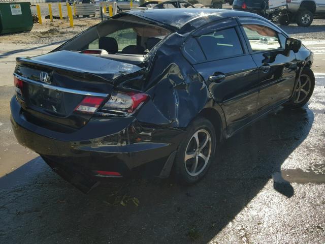 19XFB2F74FE118606 - 2015 HONDA CIVIC SE BLACK photo 4