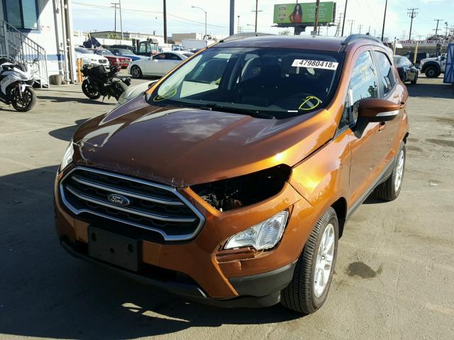 MAJ3P1TE4JC172222 - 2018 FORD ECOSPORT S BROWN photo 2