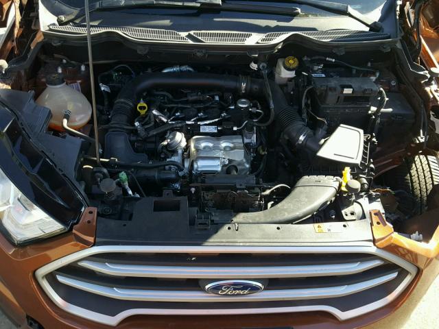 MAJ3P1TE4JC172222 - 2018 FORD ECOSPORT S BROWN photo 7