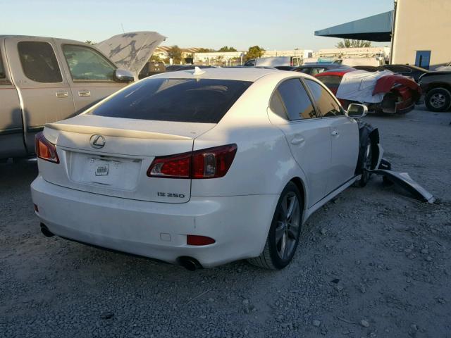 JTHBF5C27C5179466 - 2012 LEXUS IS 250 WHITE photo 4