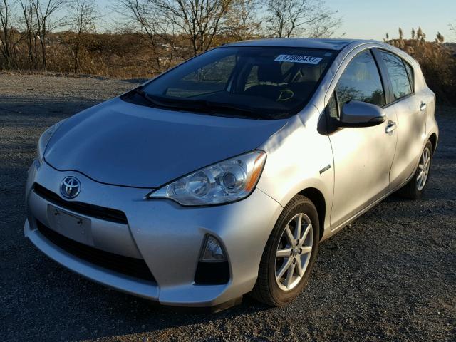 JTDKDTB32C1010761 - 2012 TOYOTA PRIUS C SILVER photo 2