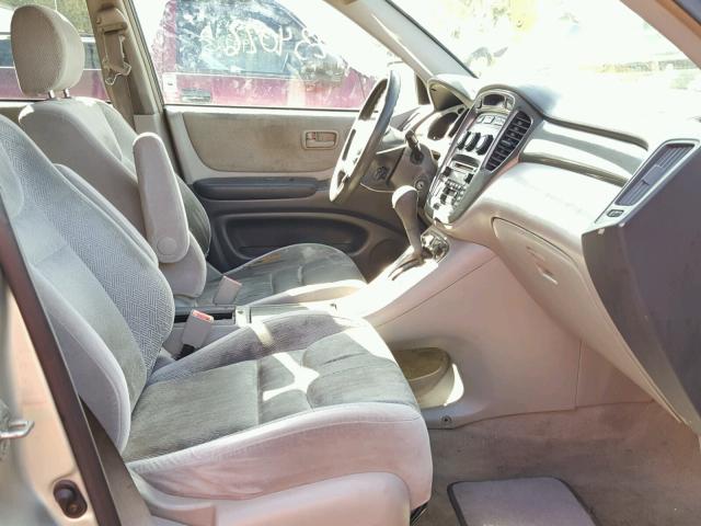 JTEGD21A820028729 - 2002 TOYOTA HIGHLANDER SILVER photo 5