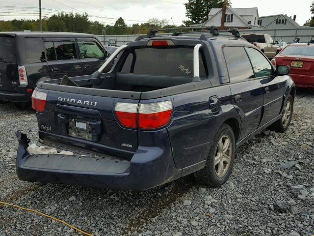 4S4BT62C457106956 - 2005 SUBARU BAJA SPORT BLUE photo 4