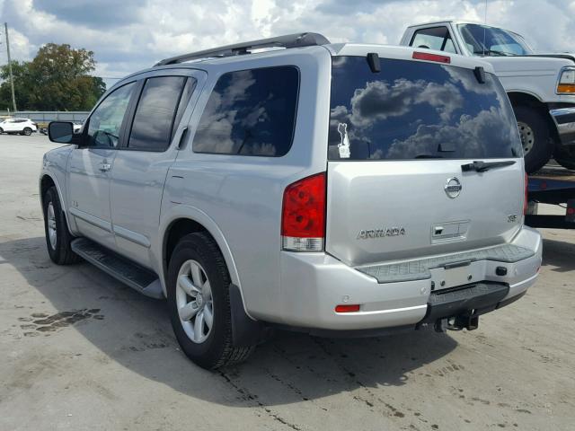 5N1BA08D18N622551 - 2008 NISSAN ARMADA SE SILVER photo 3