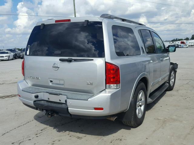 5N1BA08D18N622551 - 2008 NISSAN ARMADA SE SILVER photo 4