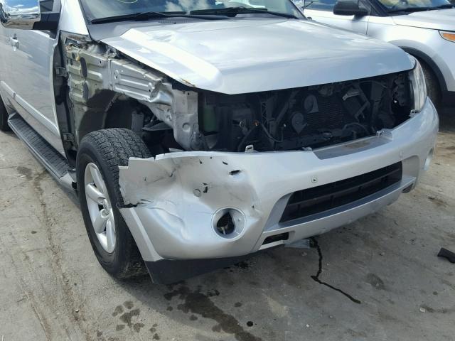 5N1BA08D18N622551 - 2008 NISSAN ARMADA SE SILVER photo 9