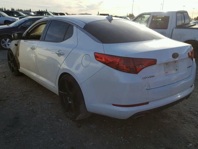 5XXGN4A7XCG006104 - 2012 KIA OPTIMA EX WHITE photo 3