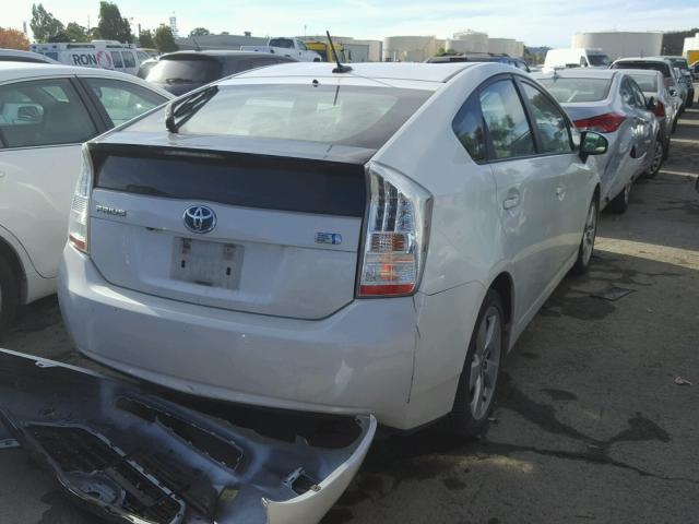 JTDKN3DU3A0029230 - 2010 TOYOTA PRIUS WHITE photo 4