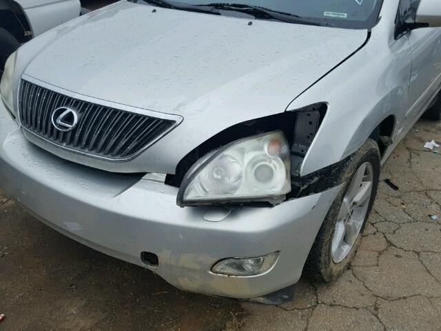 2T2GA31U35C023697 - 2005 LEXUS RX 330 SILVER photo 9