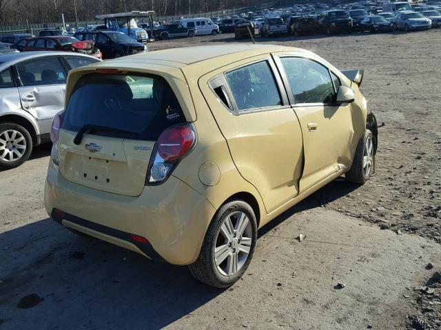 KL8CA6S97EC591645 - 2014 CHEVROLET SPARK LS YELLOW photo 4