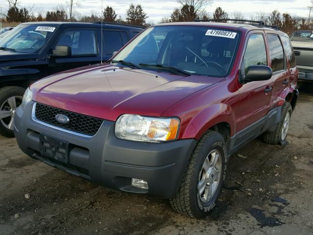 1FMYU03154DA04650 - 2004 FORD ESCAPE XLT RED photo 2