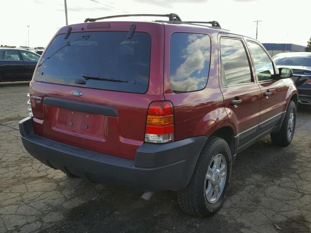 1FMYU03154DA04650 - 2004 FORD ESCAPE XLT RED photo 4