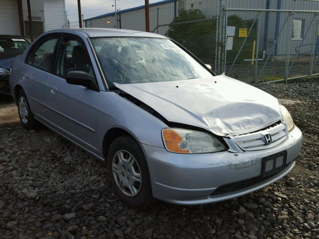 1HGES15592L011138 - 2002 HONDA CIVIC LX SILVER photo 1