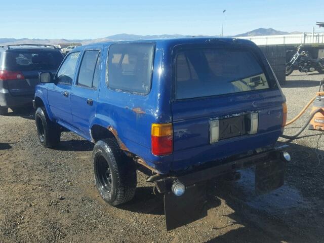 JT3RN37W0L0002716 - 1990 TOYOTA 4RUNNER RN BLUE photo 3