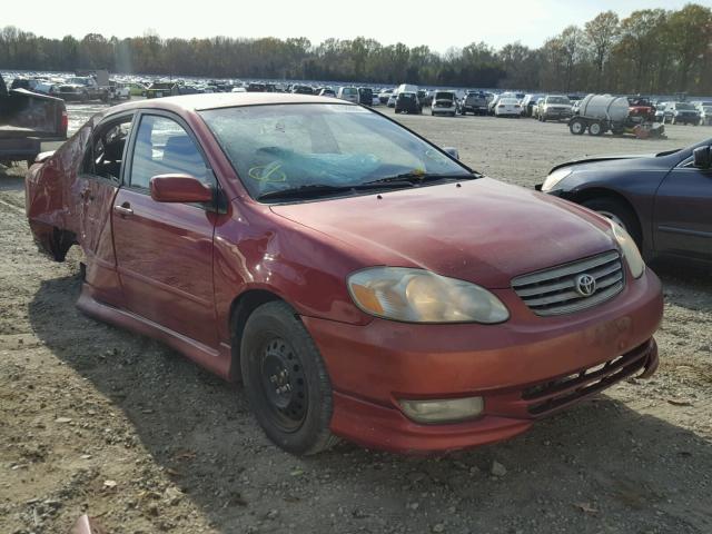 1NXBR32E53Z179329 - 2003 TOYOTA COROLLA CE BURGUNDY photo 1