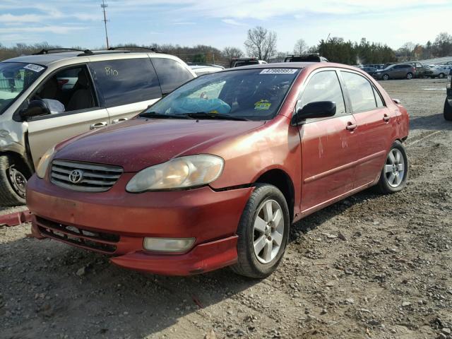 1NXBR32E53Z179329 - 2003 TOYOTA COROLLA CE BURGUNDY photo 2