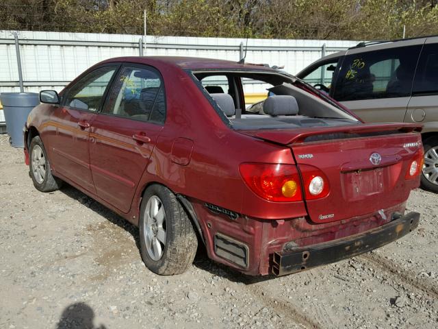 1NXBR32E53Z179329 - 2003 TOYOTA COROLLA CE BURGUNDY photo 3