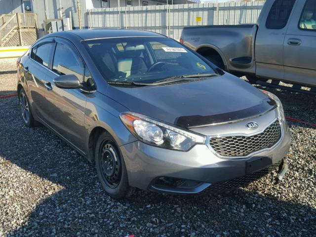 KNAFX4A80F5261218 - 2015 KIA FORTE EX GRAY photo 1