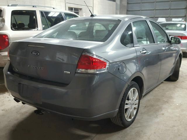 1FAHP3HN8AW170367 - 2010 FORD FOCUS SEL GRAY photo 4