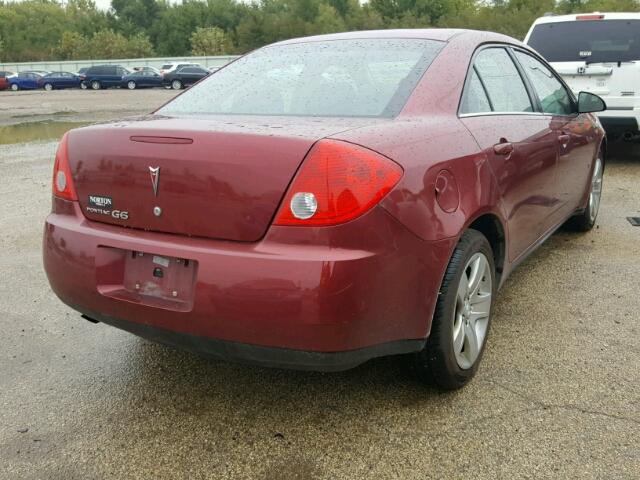 1G2ZG57B894179647 - 2009 PONTIAC G6 MAROON photo 4