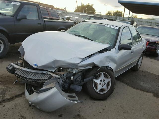 1G1JC524727237872 - 2002 CHEVROLET CAVALIER B SILVER photo 2