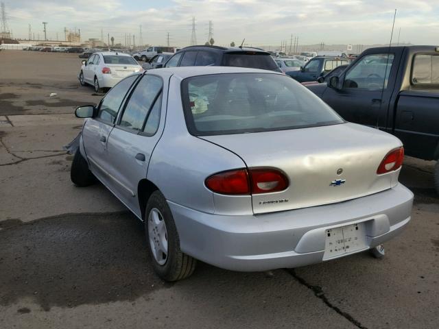 1G1JC524727237872 - 2002 CHEVROLET CAVALIER B SILVER photo 3