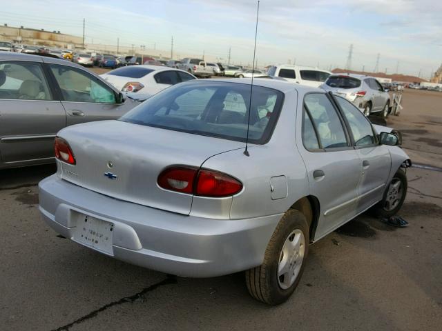 1G1JC524727237872 - 2002 CHEVROLET CAVALIER B SILVER photo 4