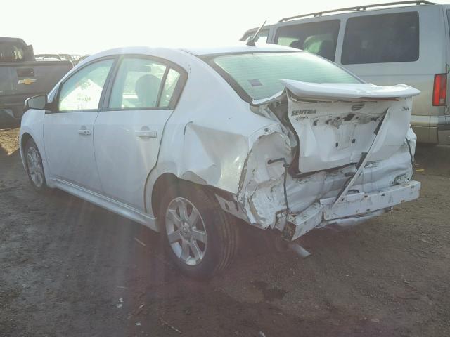 3N1AB6AP6BL684705 - 2011 NISSAN SENTRA 2.0 WHITE photo 3