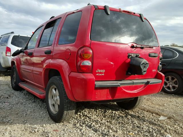 1J4GL58K43W506130 - 2003 JEEP LIBERTY LI RED photo 3