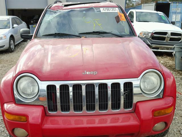 1J4GL58K43W506130 - 2003 JEEP LIBERTY LI RED photo 9