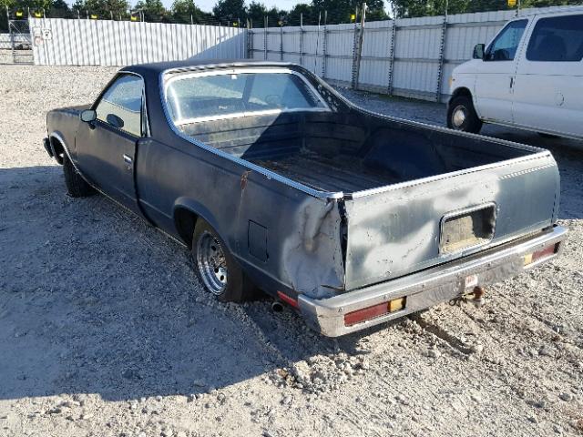 1GCCW80K4BD485184 - 1981 CHEVROLET EL CAMINO BLUE photo 3