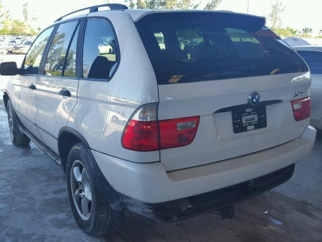 WBAFA53591LM88339 - 2001 BMW X5 3.0I WHITE photo 3