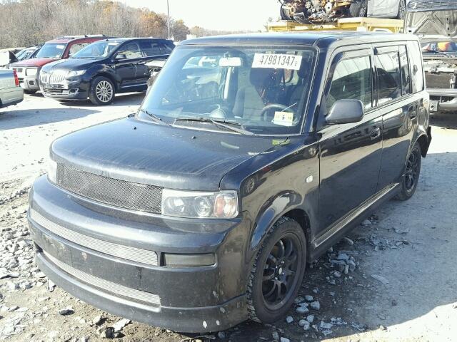 JTLKT334954012524 - 2005 TOYOTA SCION XB BLACK photo 2