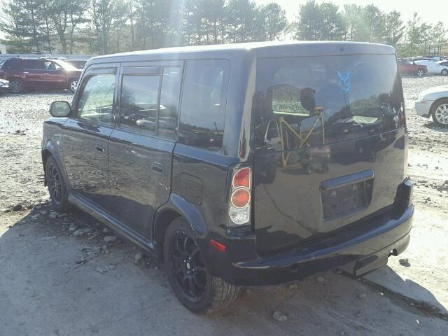 JTLKT334954012524 - 2005 TOYOTA SCION XB BLACK photo 3